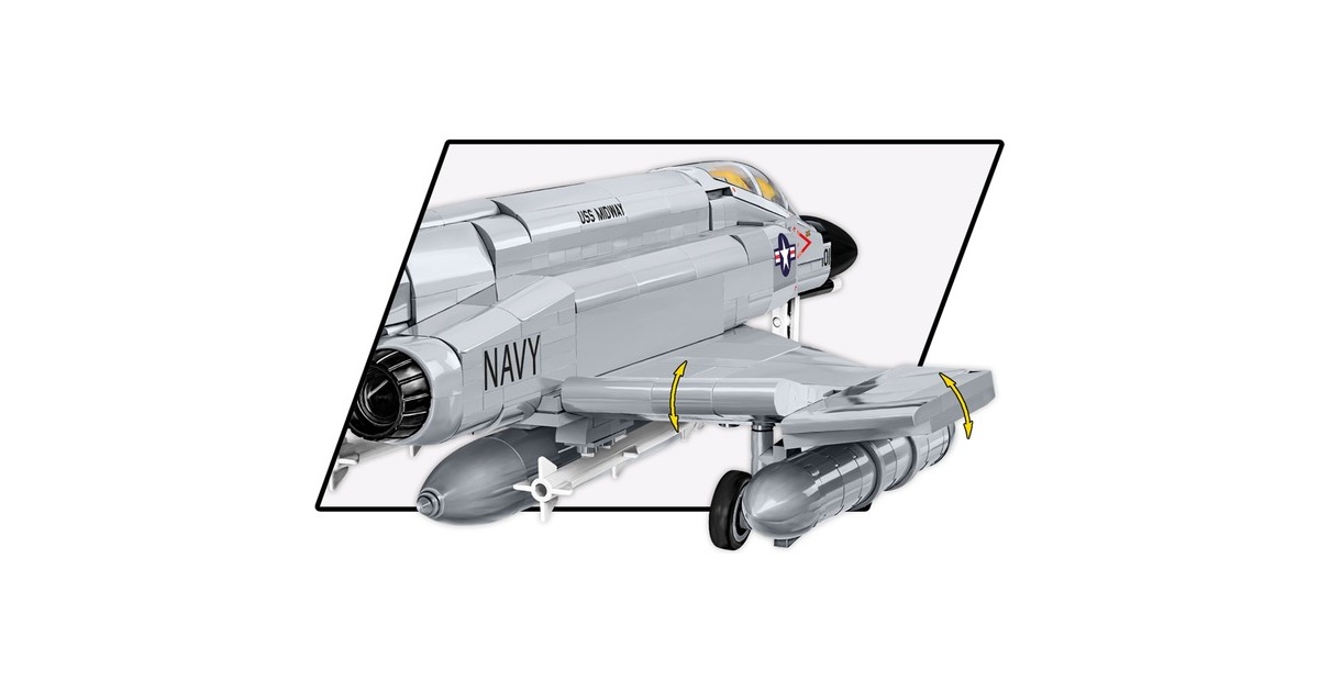 COBIArmed Forces - F-4 Phantom II - USS Midway Constructiespeelgoed  (Schaal 1:48)