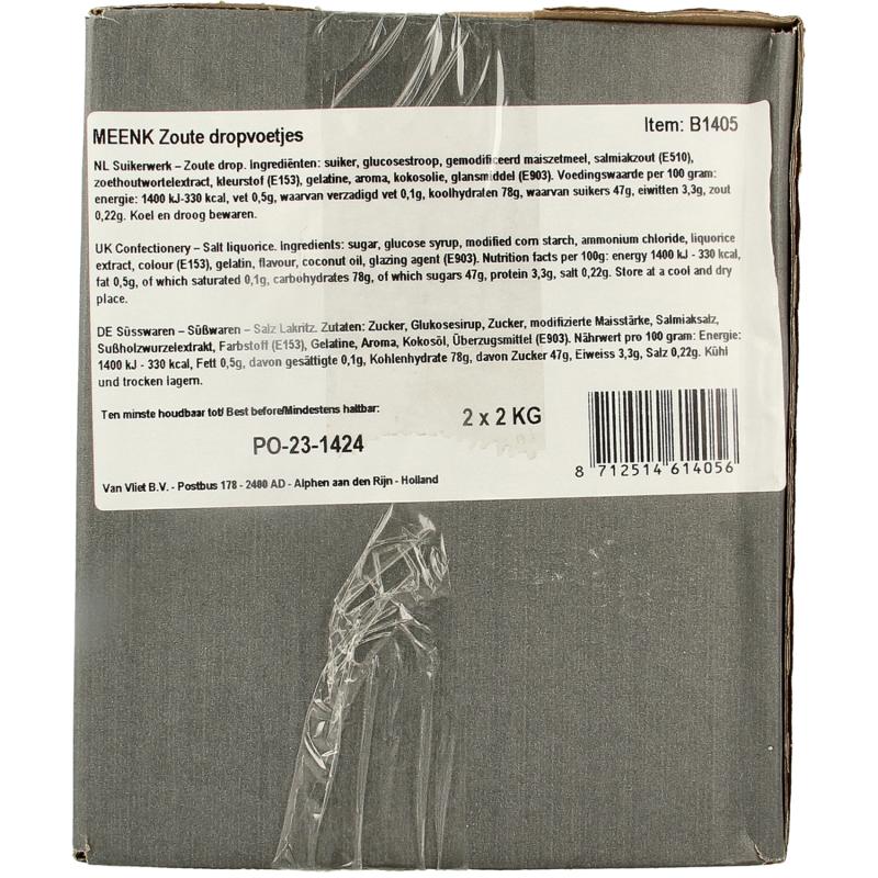 Meenk Zoute drop voetjes (4000 gr)