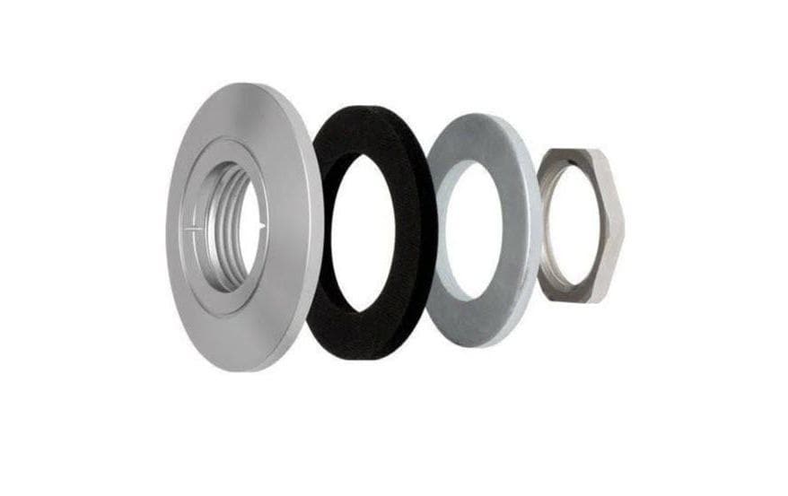 Einbaugehäuse F8212 für Pinhole-Kameras Silber 10 Stück<br>10 Stück