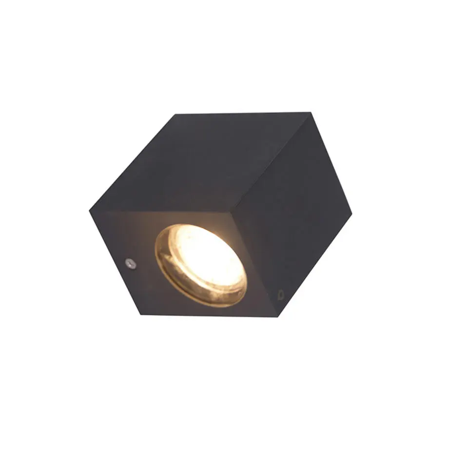 Qazqa wandlampen buiten baleno grijs gu10