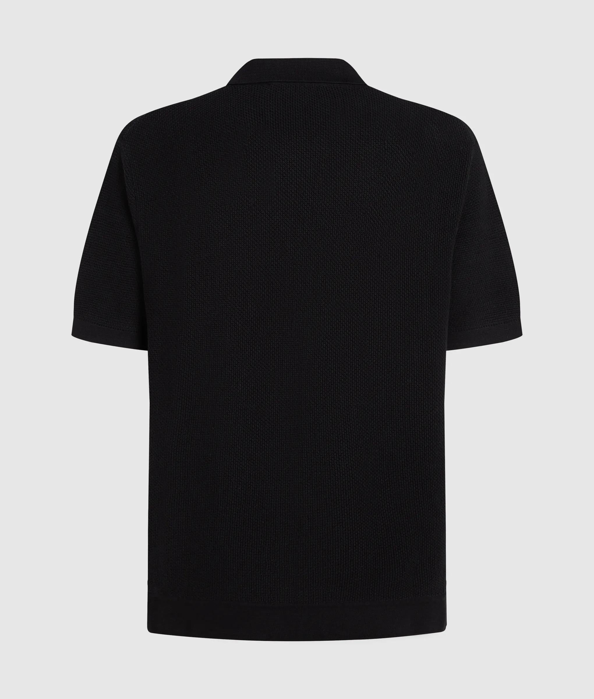 Gebreid poloshirt met korte mouwen