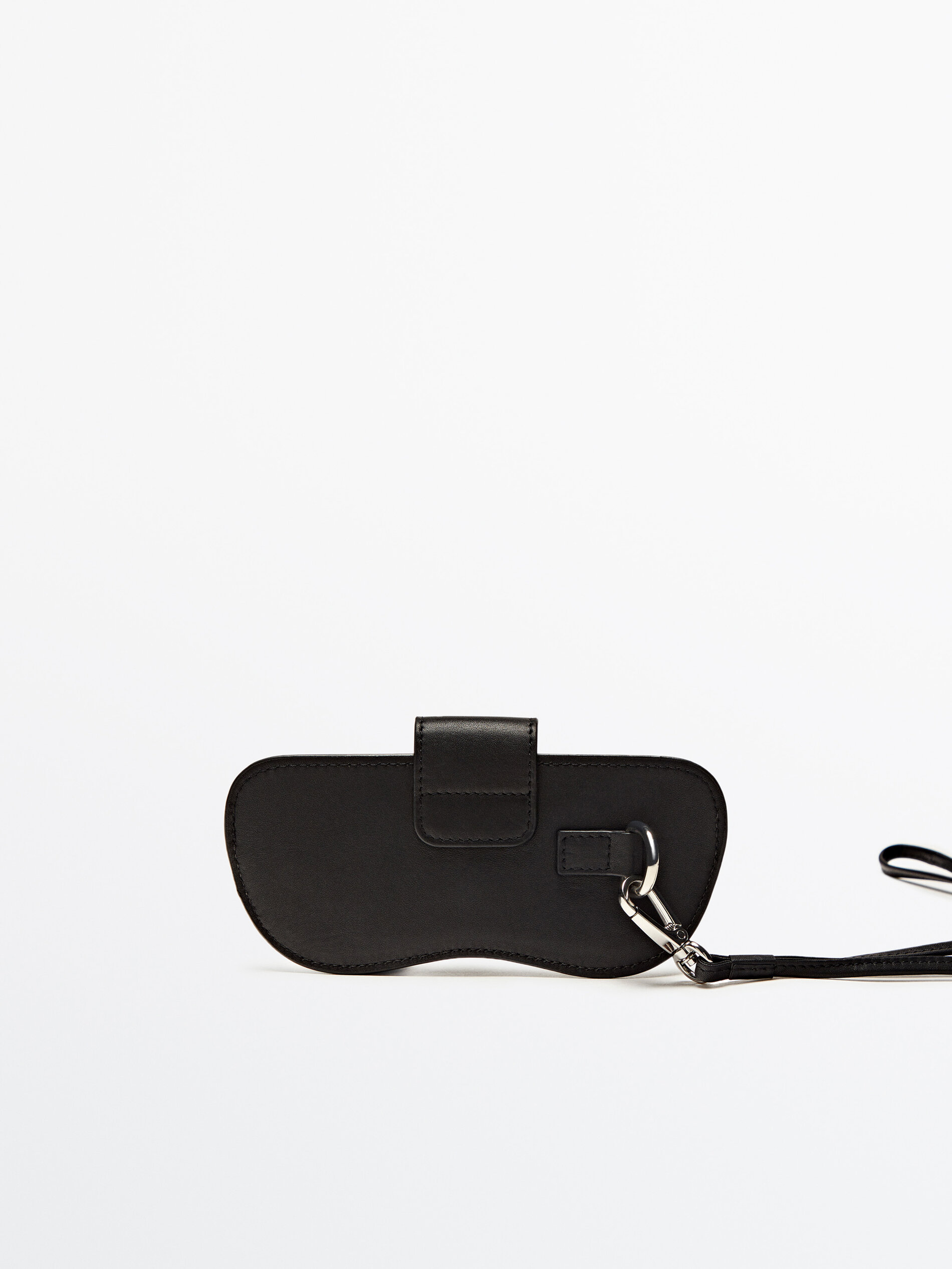 Funda piel gafas com correa - PRETO