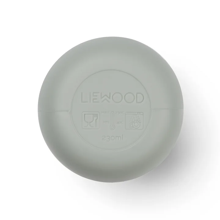 LIEWOOD - Ellis Sippy Becher mit Deckel und Strohhalm, sea blue / blue wave mix