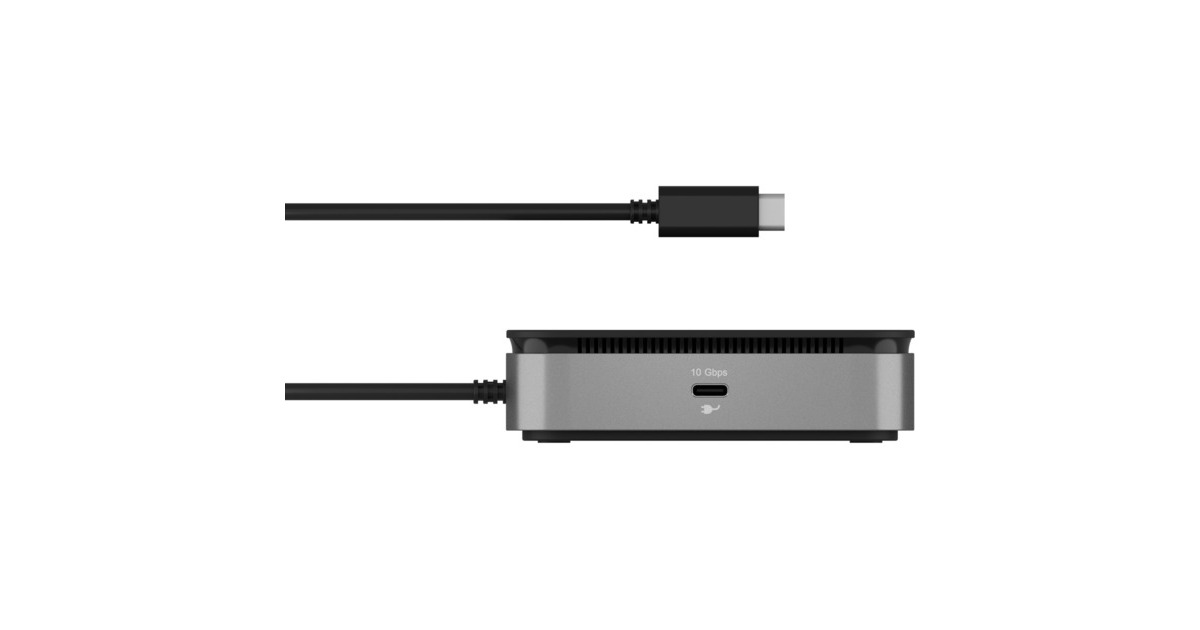 ICY BOXIB-DK408-C41 dockingstation  (Antraciet, USB-C, USB-A, HDMI, DisplayPort, RJ-45)