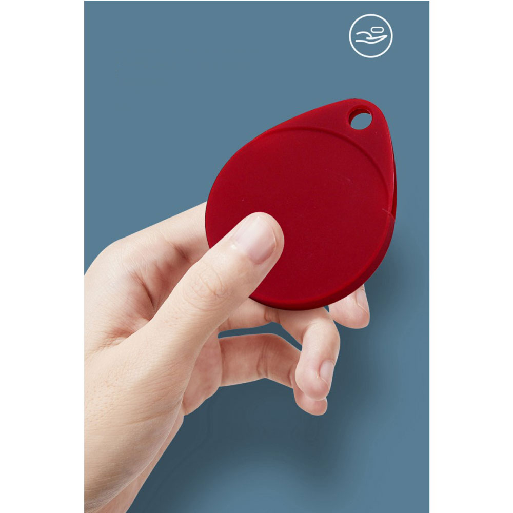Apple AirTag Leuchtender Fluoreszierender Anhänger Silikon Case Hülle mit Karabinerhaken - Weiss / Grün