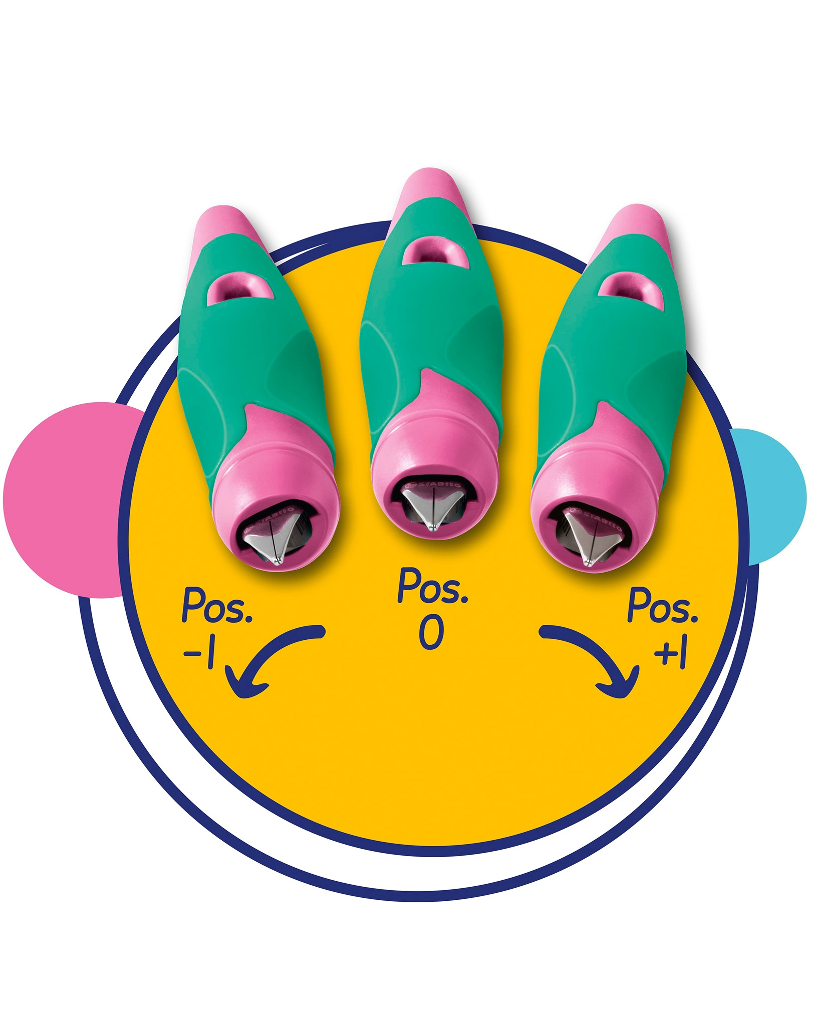 Schulfüller STABILO® EASYbirdy PASTEL Feder A für Rechtshänder in aqua grün/mint