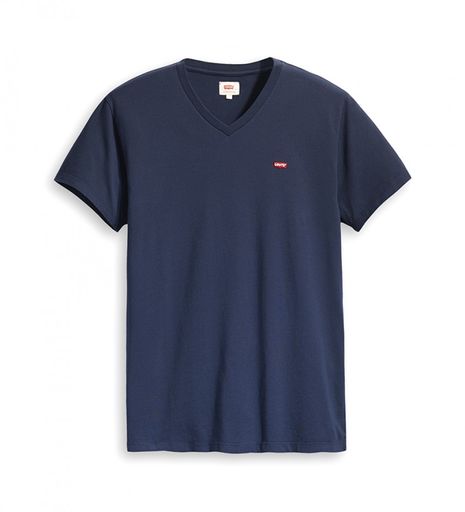 Camiseta Levi's azul com decote em V