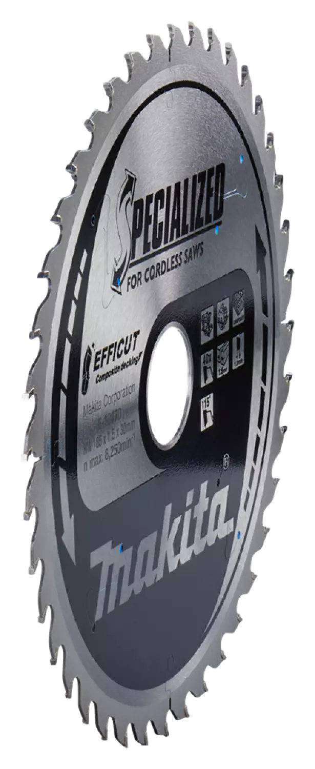 Makita E-12170 Efficut Cirkelzaagblad WPC - 185x30x1,5mm 40T