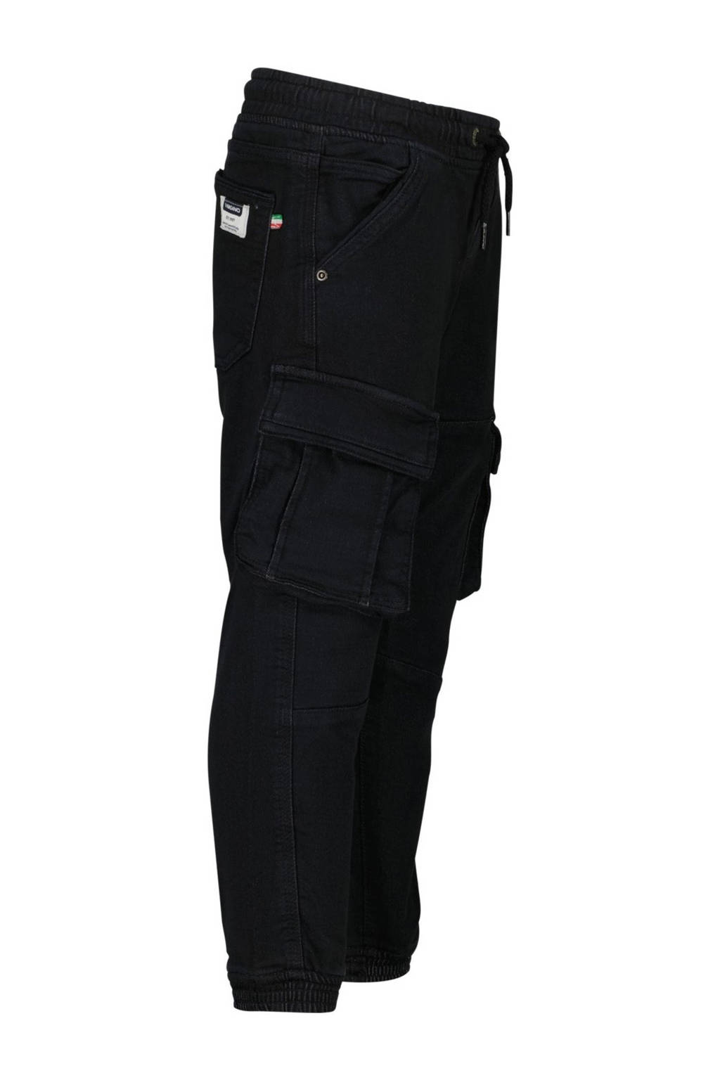 Vingino tapered fit cargobroek Carlos zwart