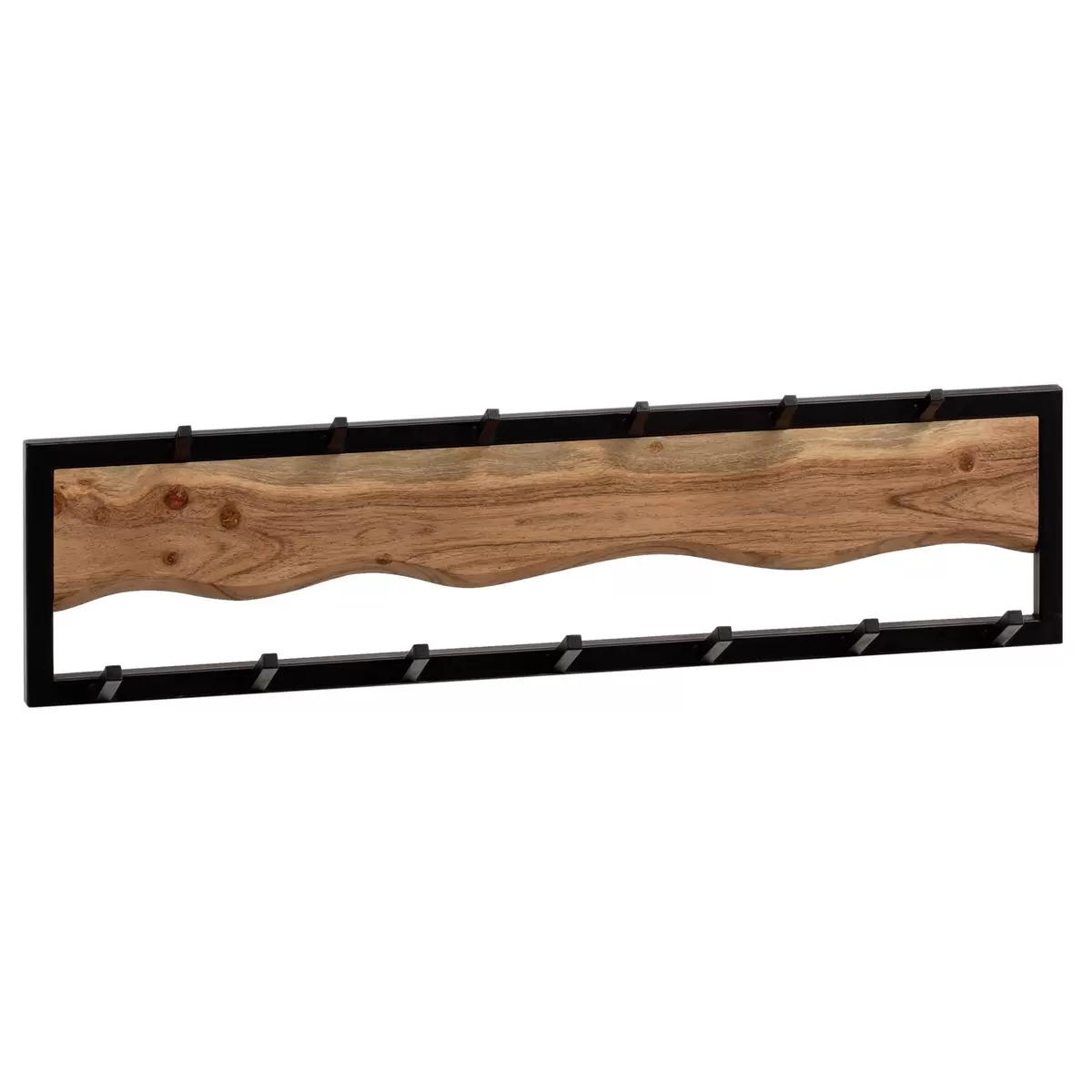 Wandgarderobe Rouen Eiche,schwarz