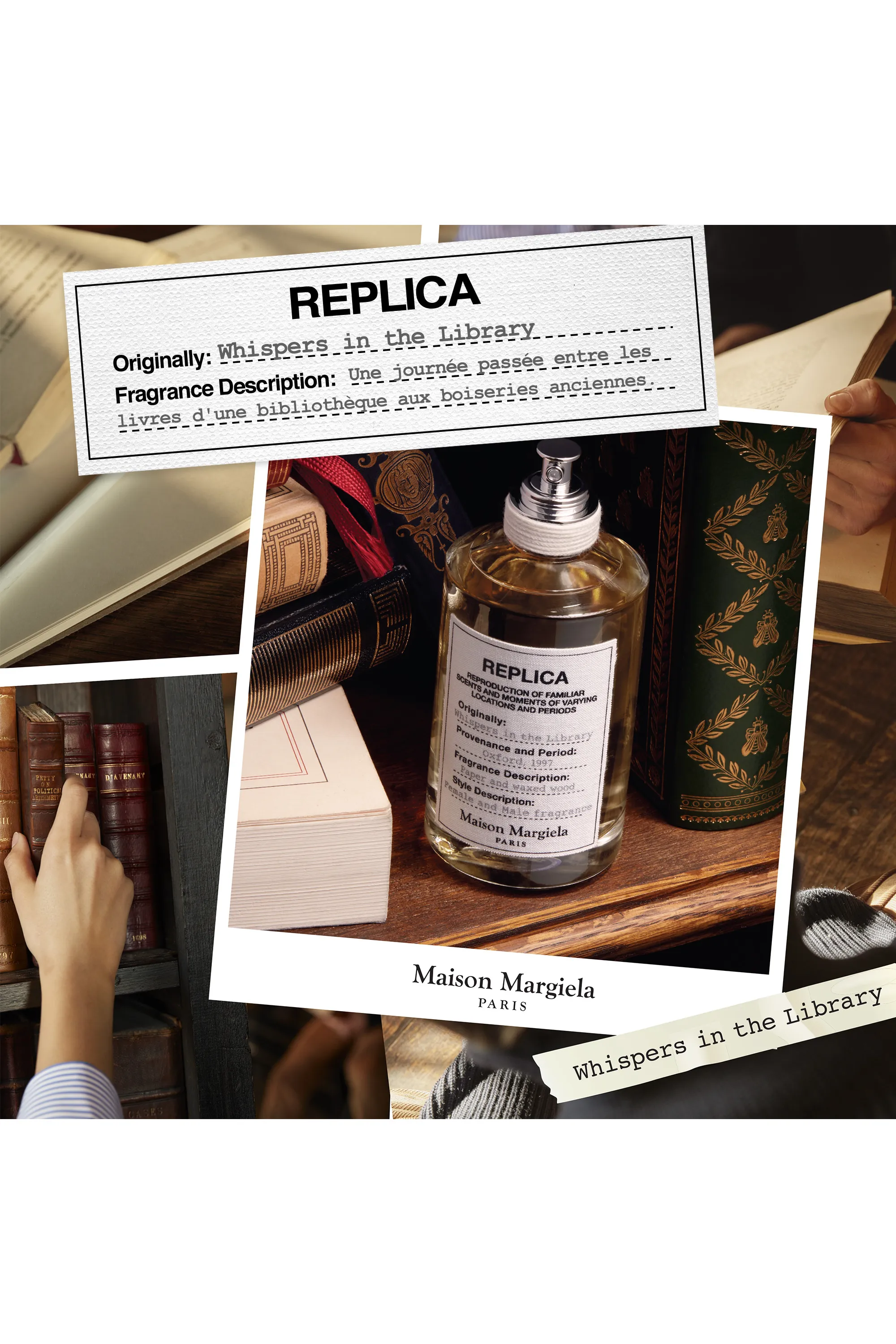Maison Margiela REPLICA Whispers in the Library Eau De Toilette Oriental boisé-100 ml