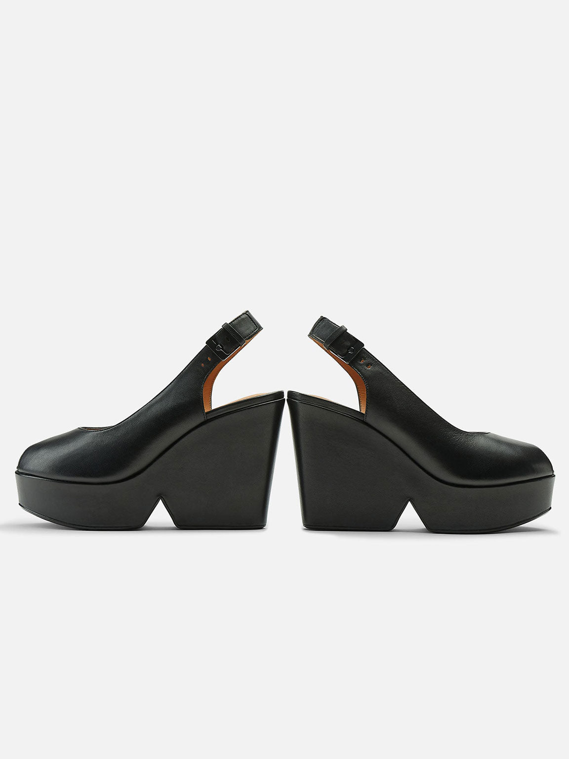 WEDGES - DYLAN wedges, lambskin black