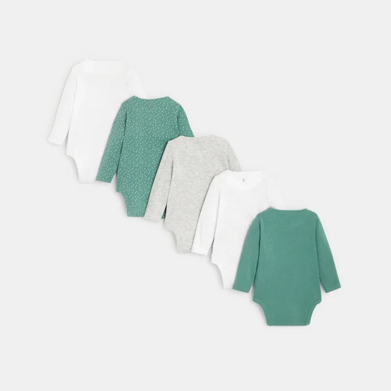 Body croisé (lot de 5) vert naissance Vert