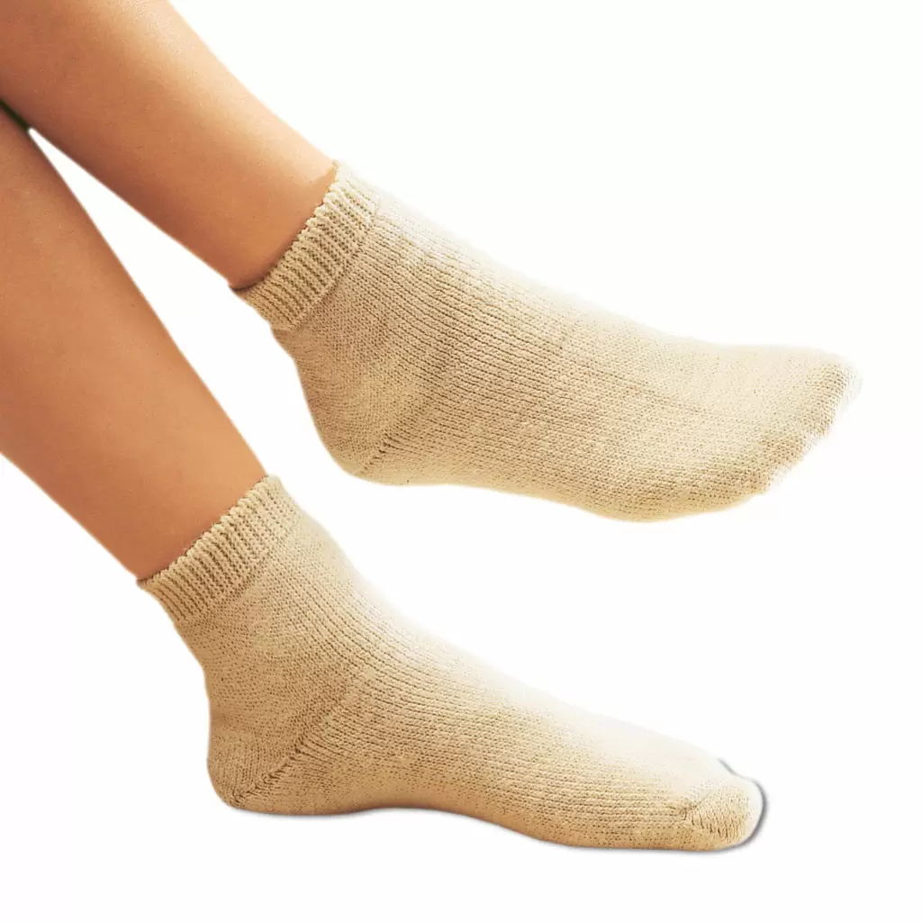 Zubehör - Fusswärmer Gesundheits-Bettsocken ecru