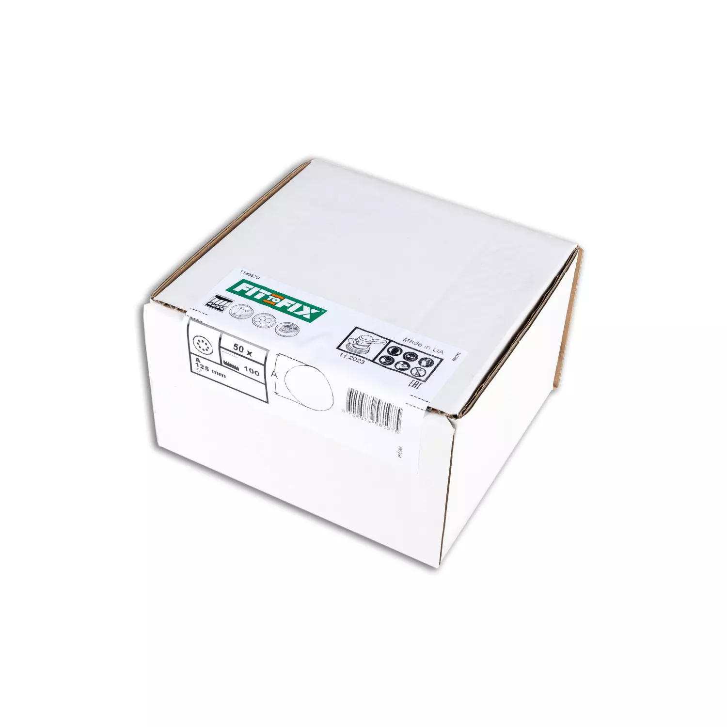 Fit-to-Fix Schuurschijf - P100 - rond 125mm (50st)