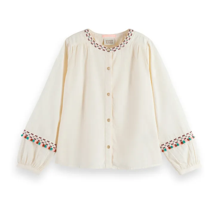 Scotch & Soda Chemise Broderie | Ecru
