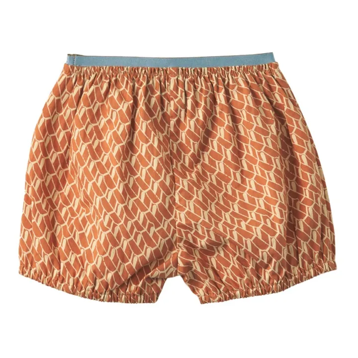 Caramel Short en Popeline de Coton Oleander | Abricot
