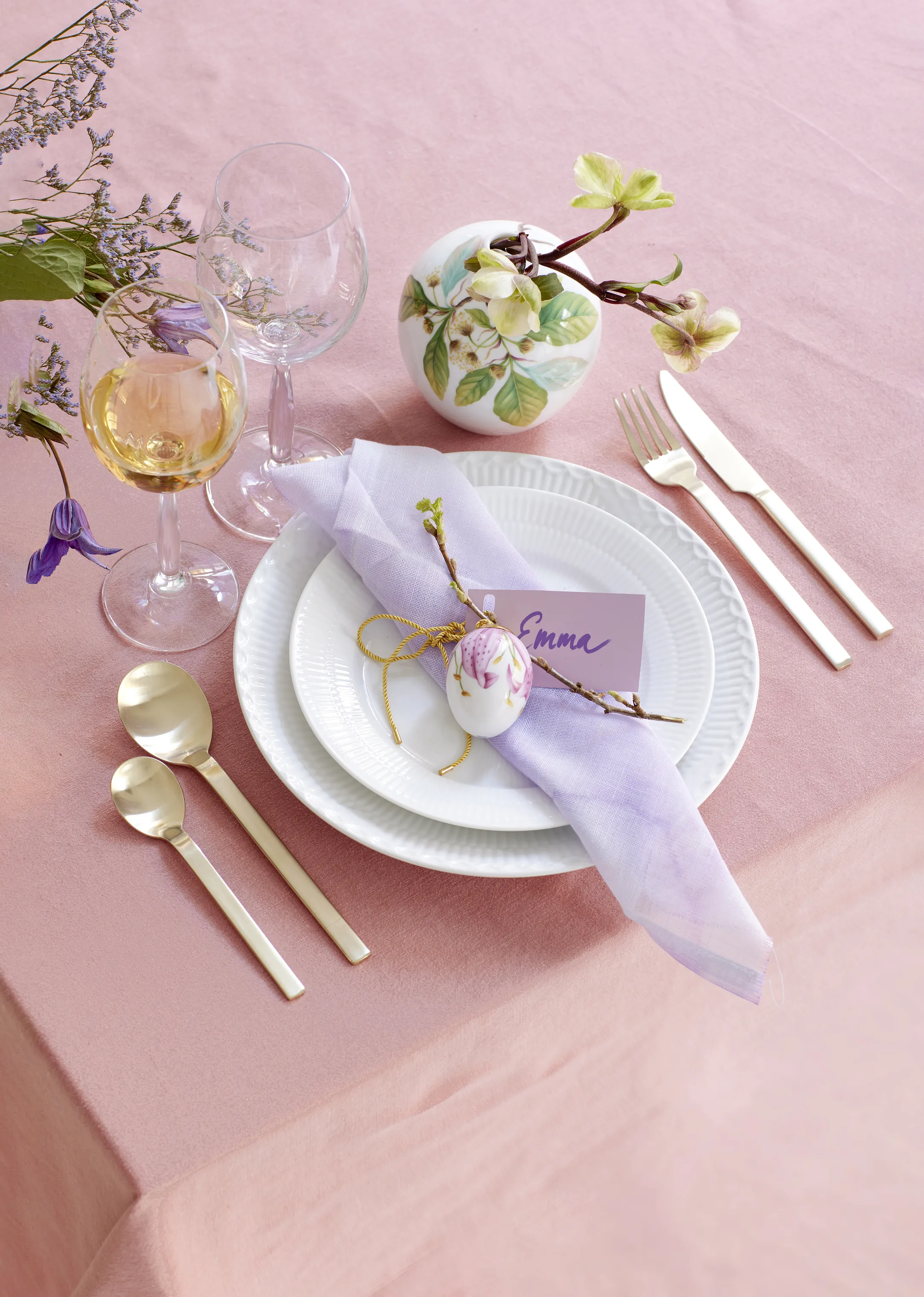 Royal Copenhagen Hvid Riflet Frokosttallerken