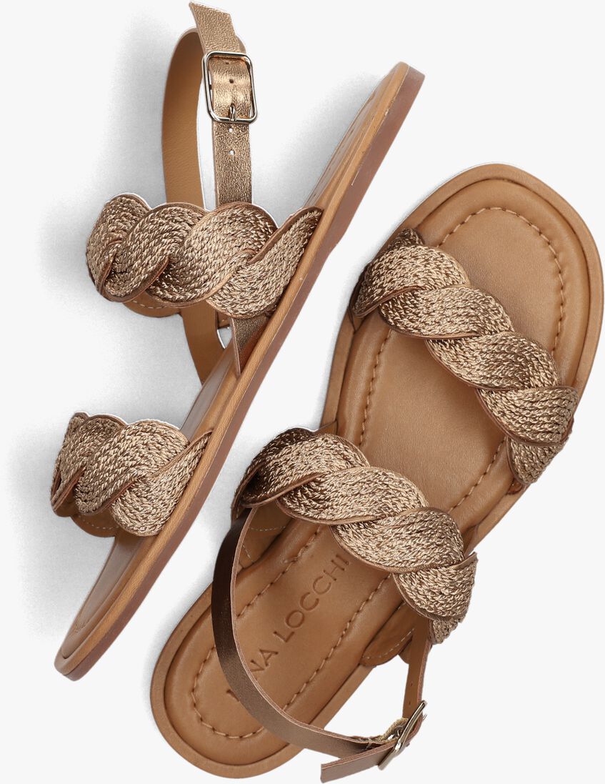 gouden lina locchi sandalen l1385