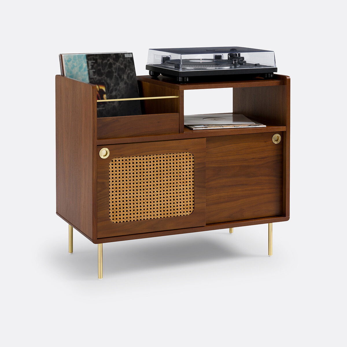 LA REDOUTE INTERIEURS<br>Móveis de vinil em nogueira e vime, Redpop