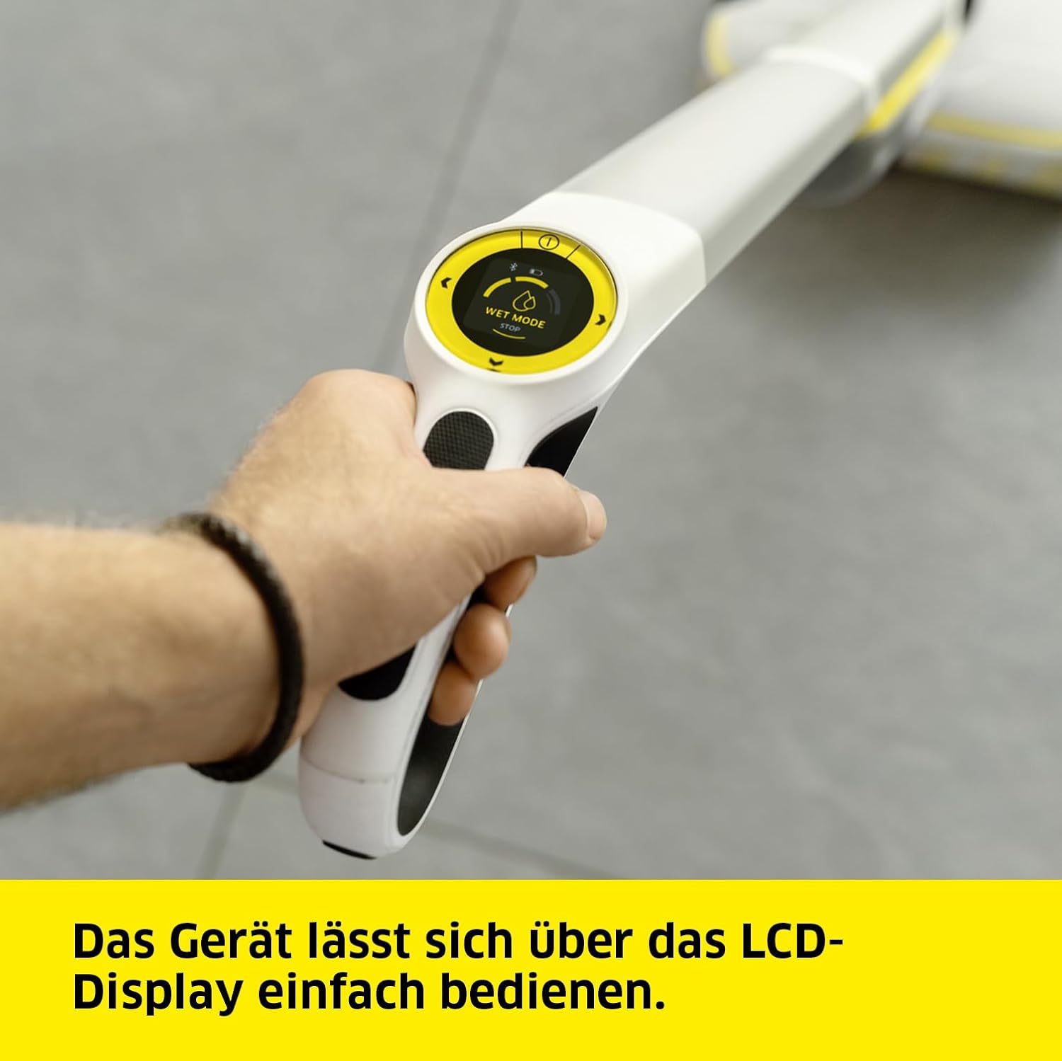 Kärcher Hartbodenreiniger FC 8 Smart Signature Line, kabelloser Bodenreiniger mit 4 rotierenden Mikrofaserwalzen, mit App, Akkulaufzeit: ca. 60 min, Flächenleistung pro Akkuladung: ca. 230 m²