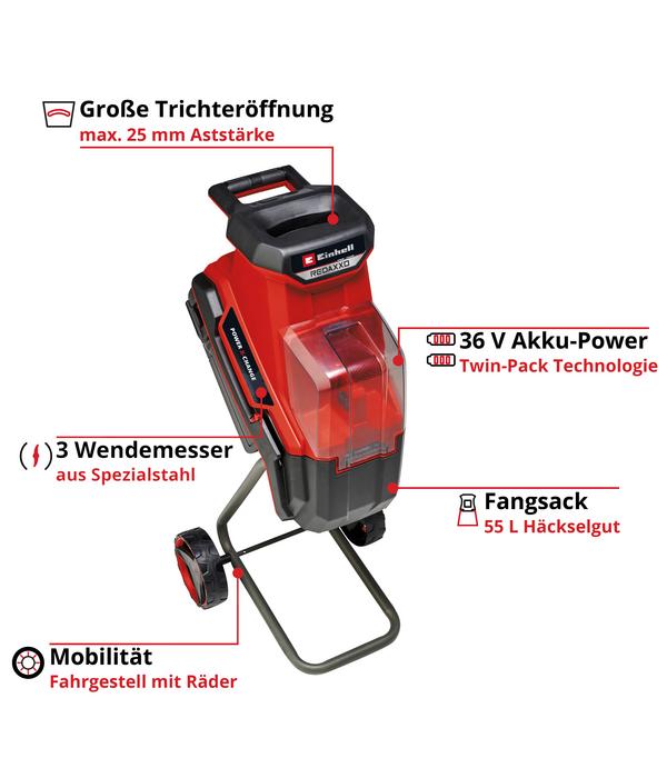 Einhell Akku-Messerhäcksler REDAXXO 36/25