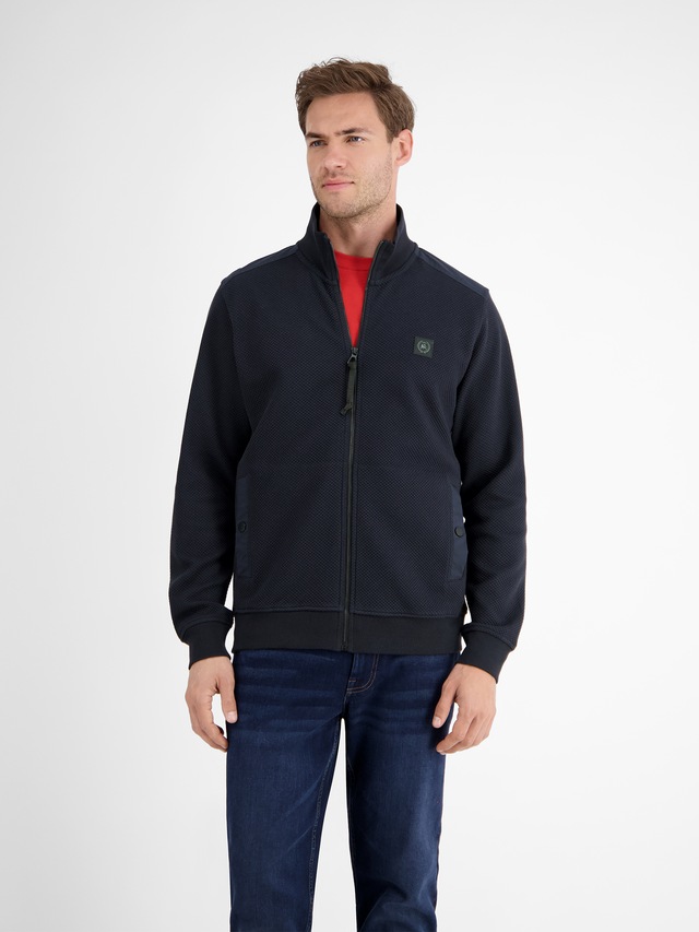LERROS Sweatjacke »LERROS Herren Sweatjacke in sportiver Struktur«
