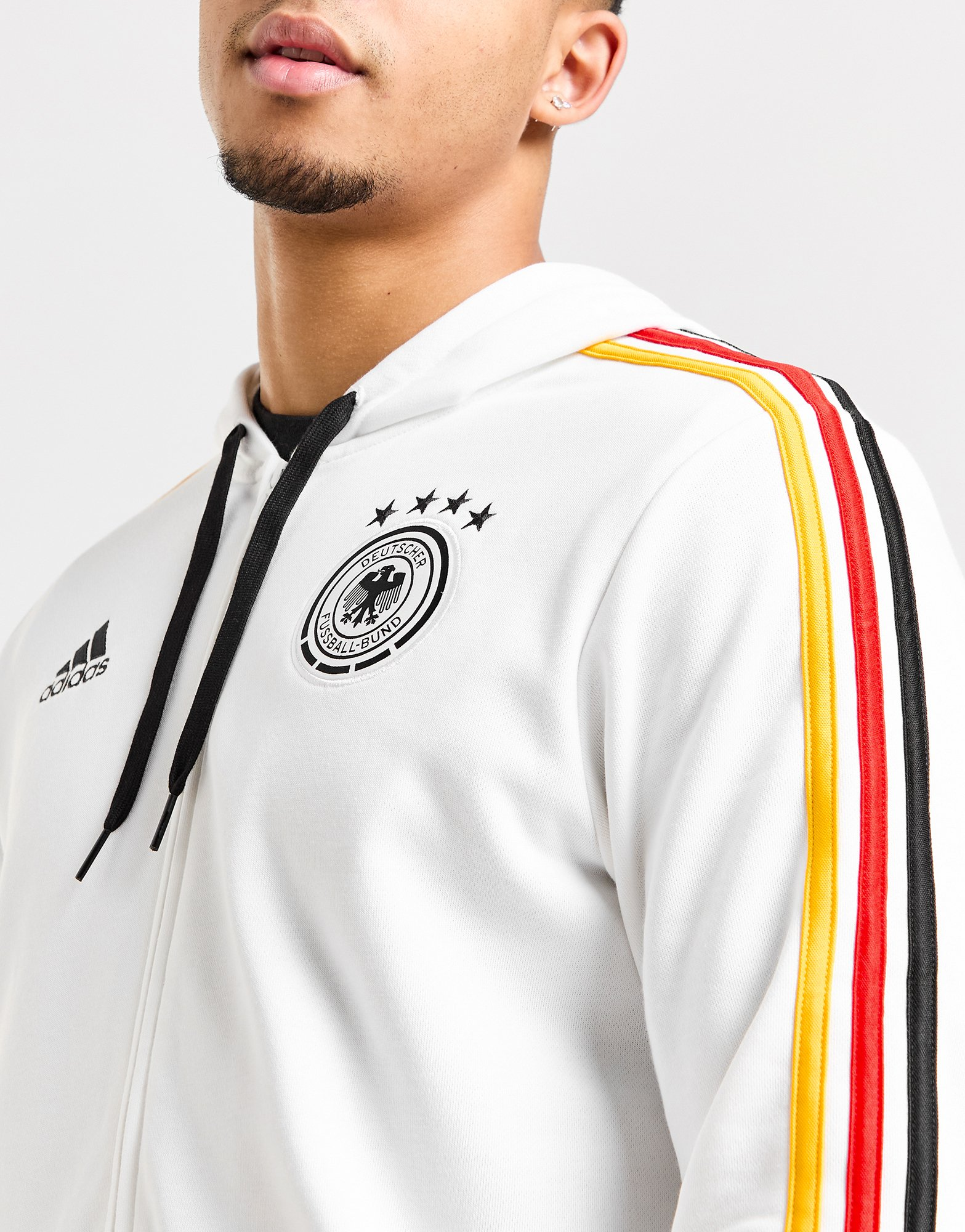 adidas Sweat à Capuche Zippé Germany DNA Homme