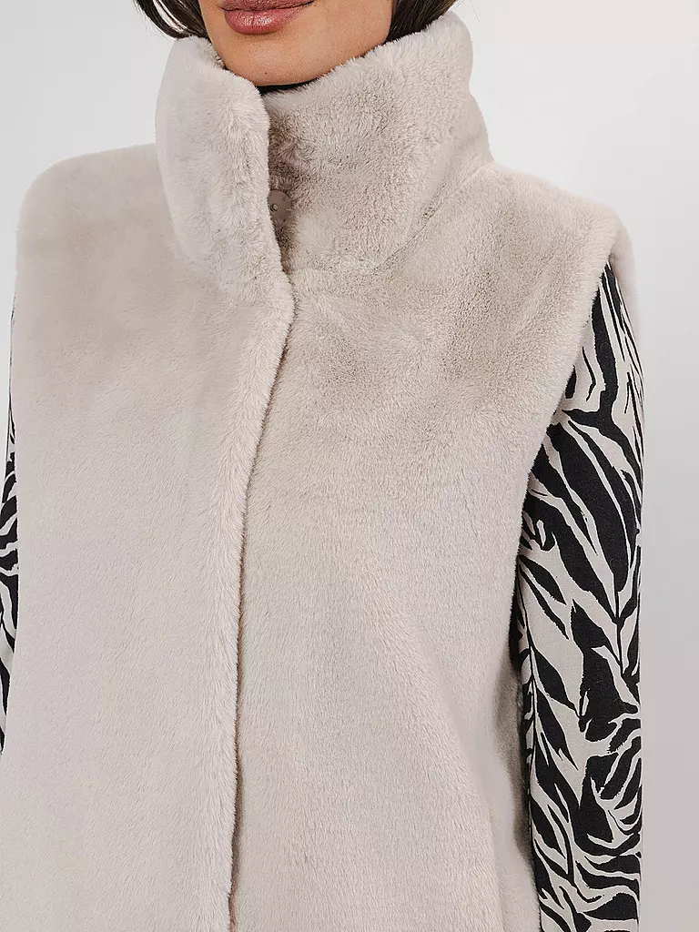 RINO&PELLE Gilet in Felloptik LISON creme