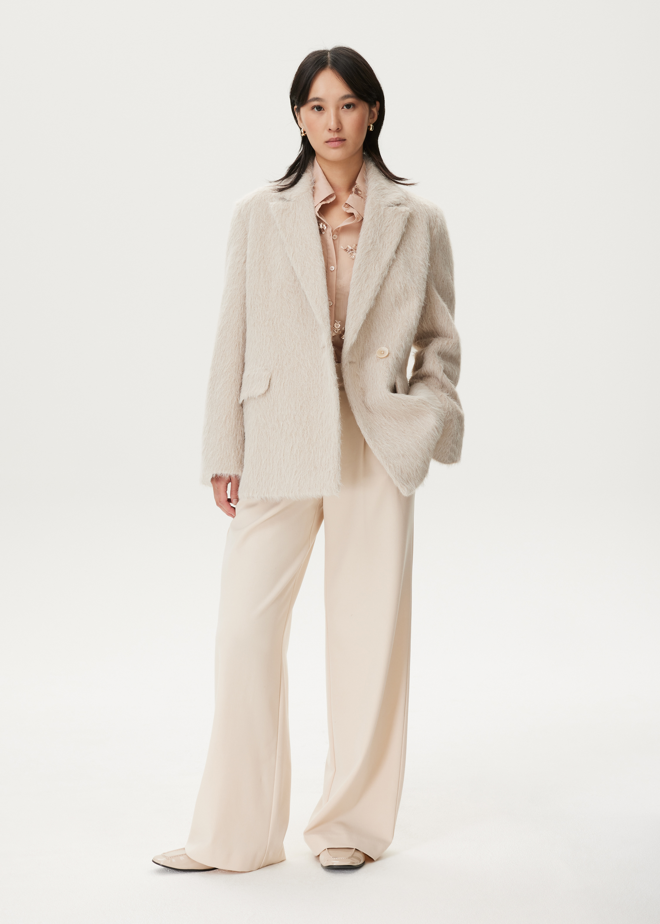 Furry blazer