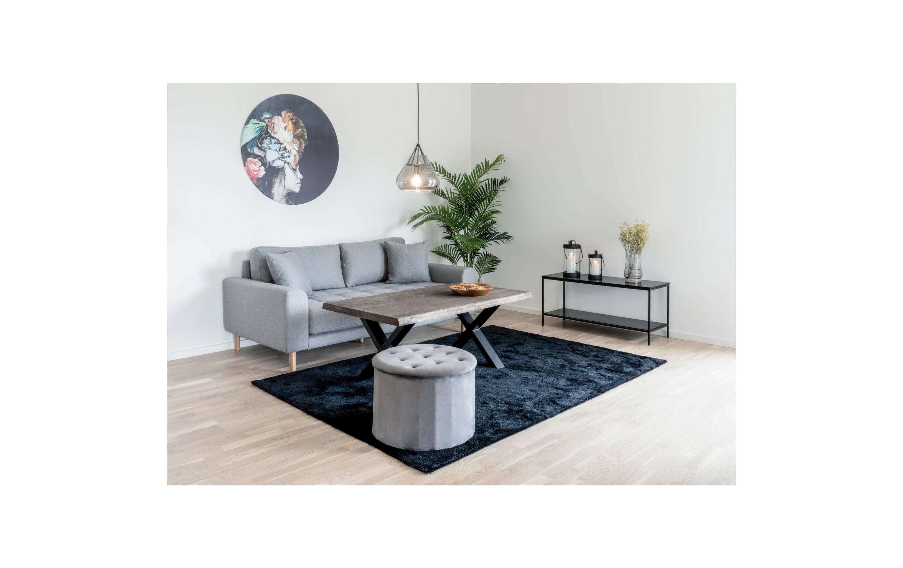 TV-Möbel Vita 36 x 100 cm, SchwarzTV-Tisch mit Gestell