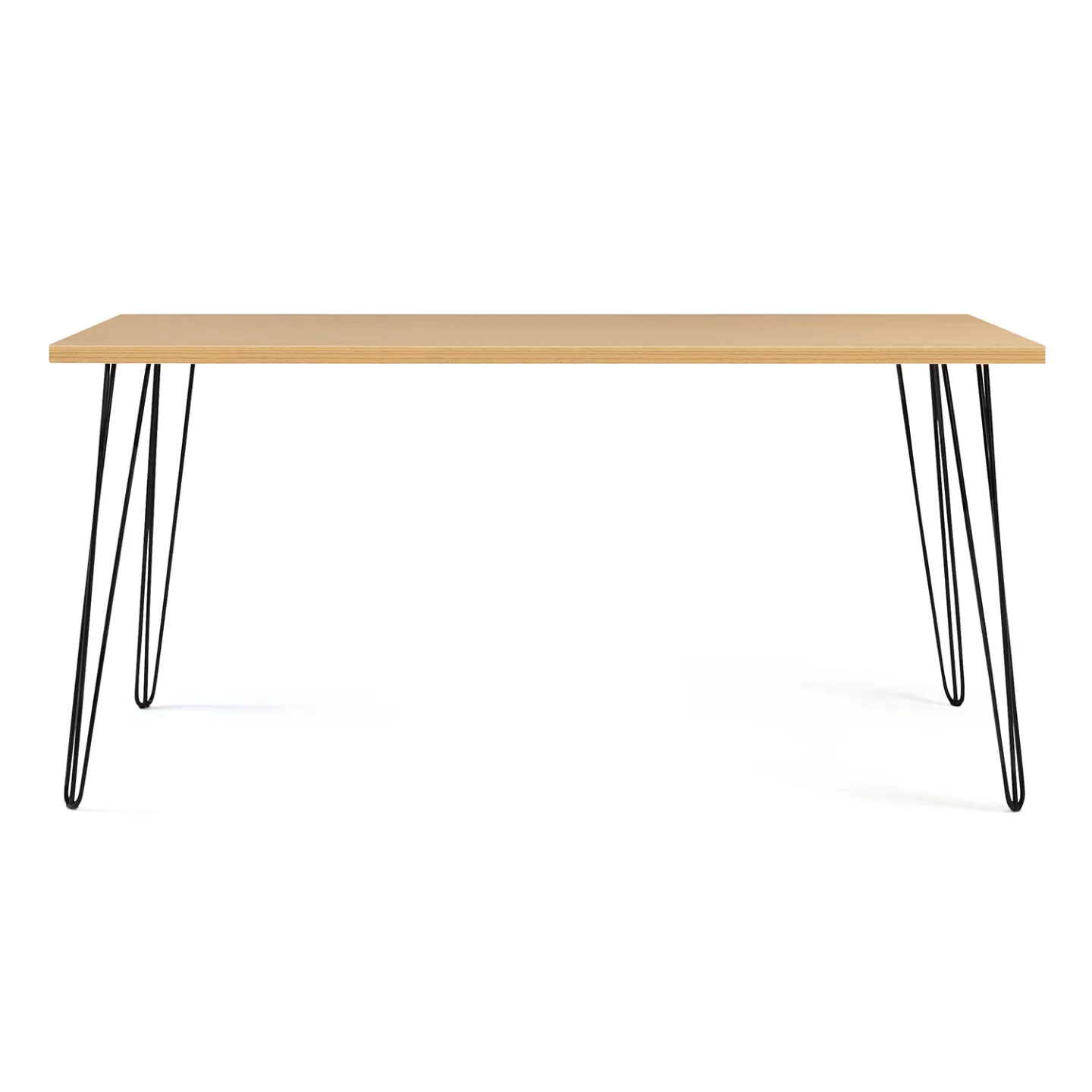 Table à manger vintage rectangle NOEMI 8 personnes bois pied épingle 160 cm