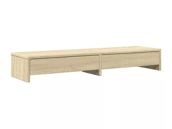 Support de moniteur avec tiroirs chêne sonoma bois d'ingénierie