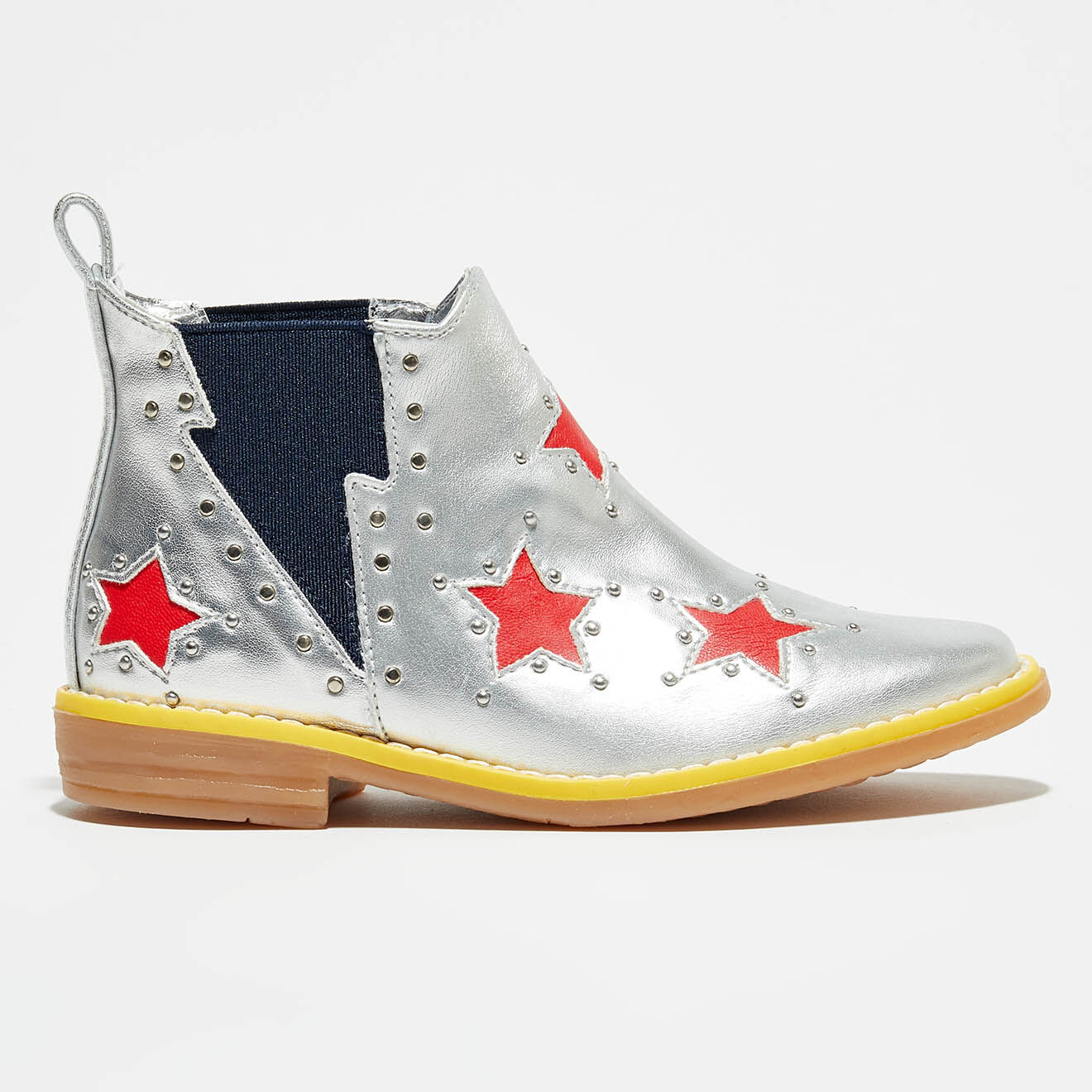 Stella McCartney Chelsea Boots Éclaire argentées