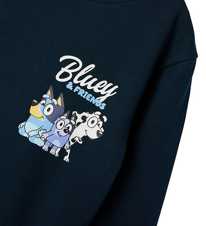 Name It Sweatshirt - NmmFrits Bluey - Dark Sapphire