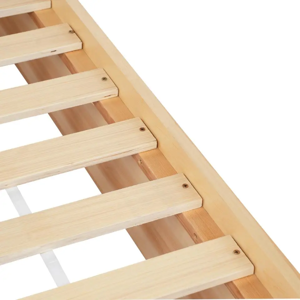 ORGEVAL - Daybed voor kinderen - Lichtbruin - 90 x 200 cm - Grenenhout