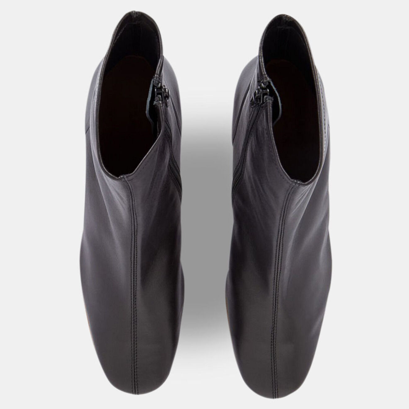 By Far Bottines en Cuir Didi noires - Talon 6 cm