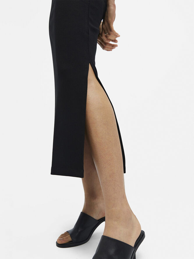 Object OBJJAMIE S/L LONG DRESS NOOS Black