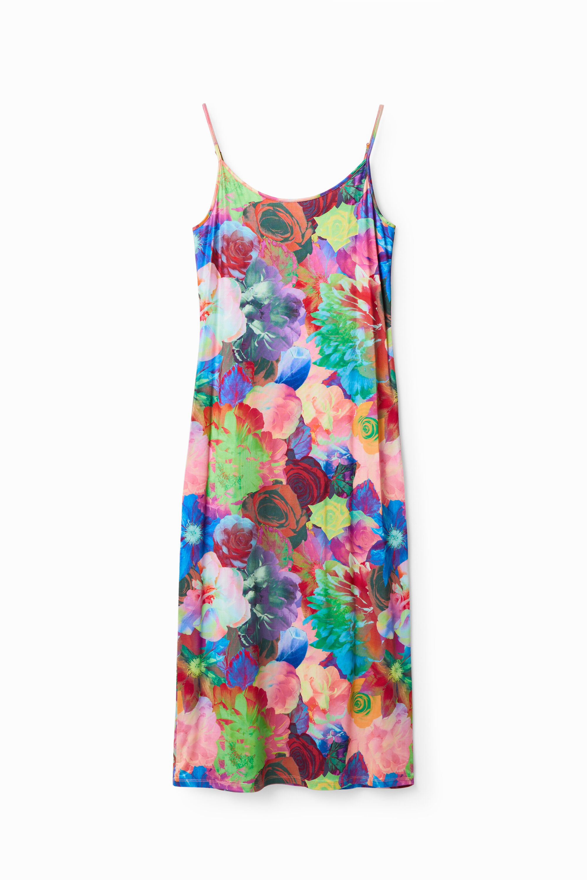 Vestido lencero slim flores