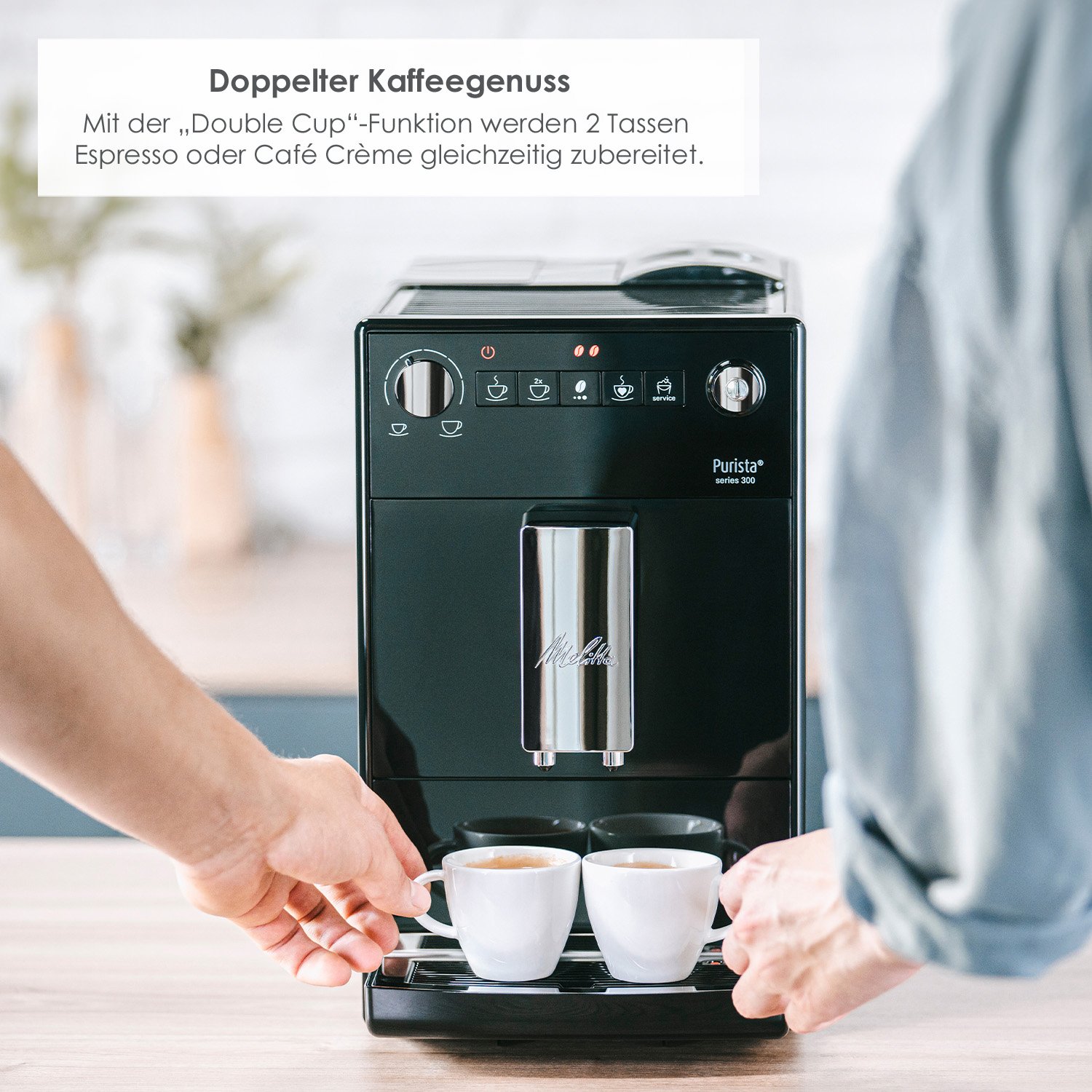 Purista®|Kaffeevollautomat Schwarz