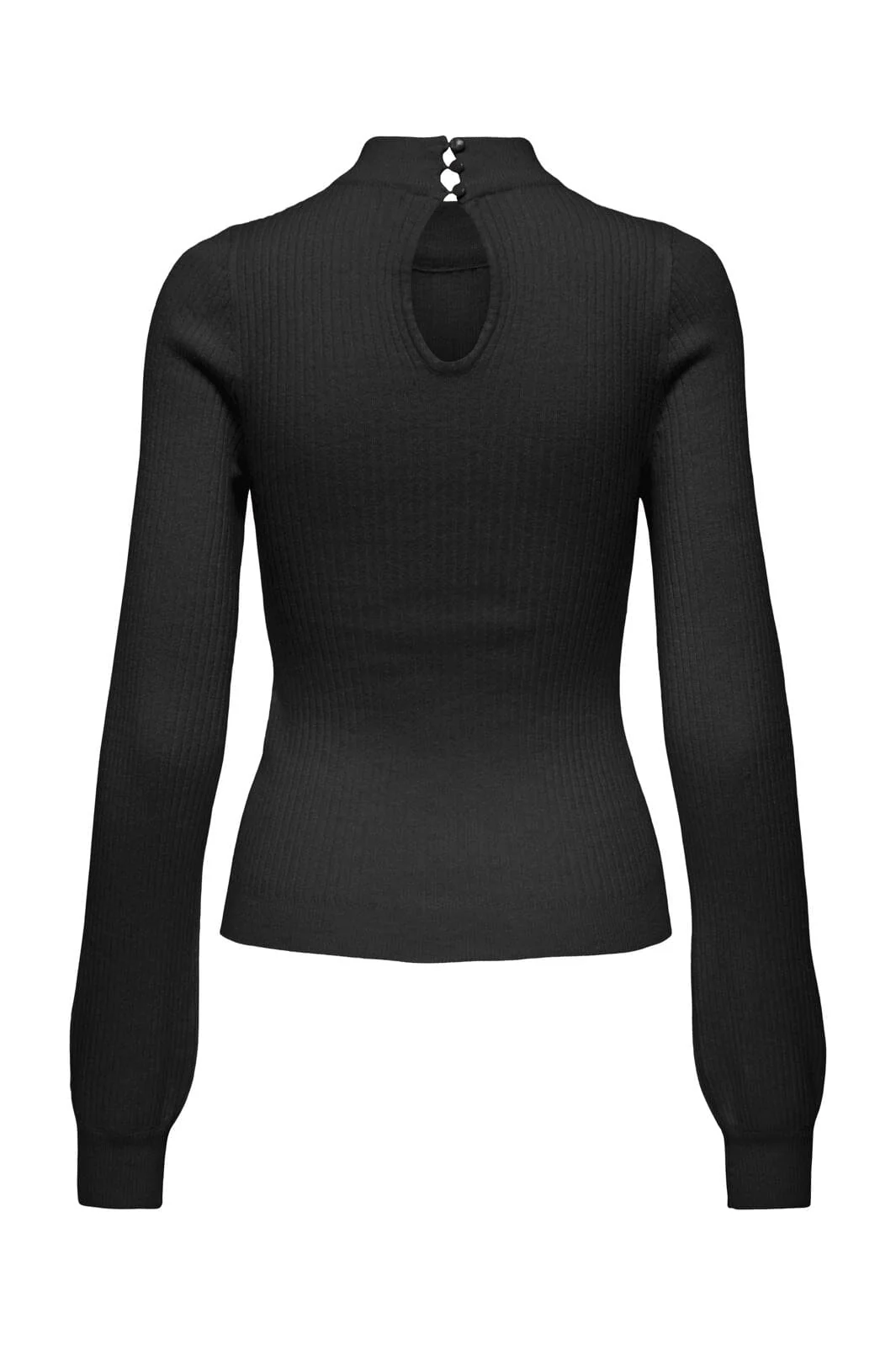 Only Onlibi Ls Rib High Neck Cc Knt 4703794 black