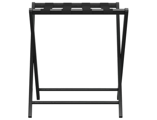 VIDAXL - Chariot de service de bagage Porte-bagages noir 68,5x38x58 cm bambou