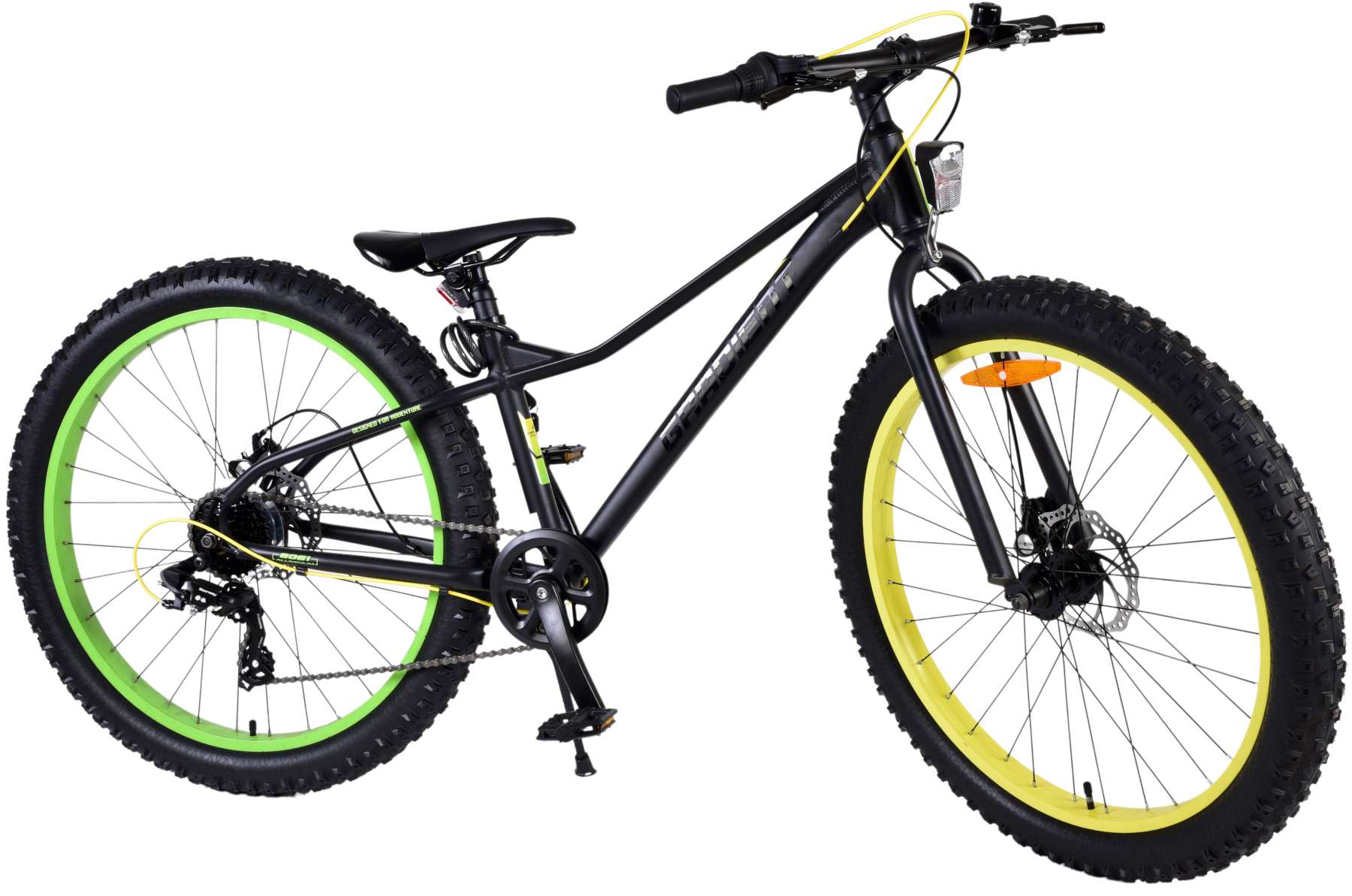 TPFSports Gradient Kinderfahrrad - Jungen - 26 Zoll - 7-Gang - Scheibenbremse - Schwarz