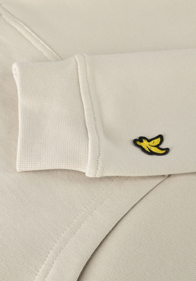 LYLE & SCOTT beige lyle & scott  script embroidered hoodie