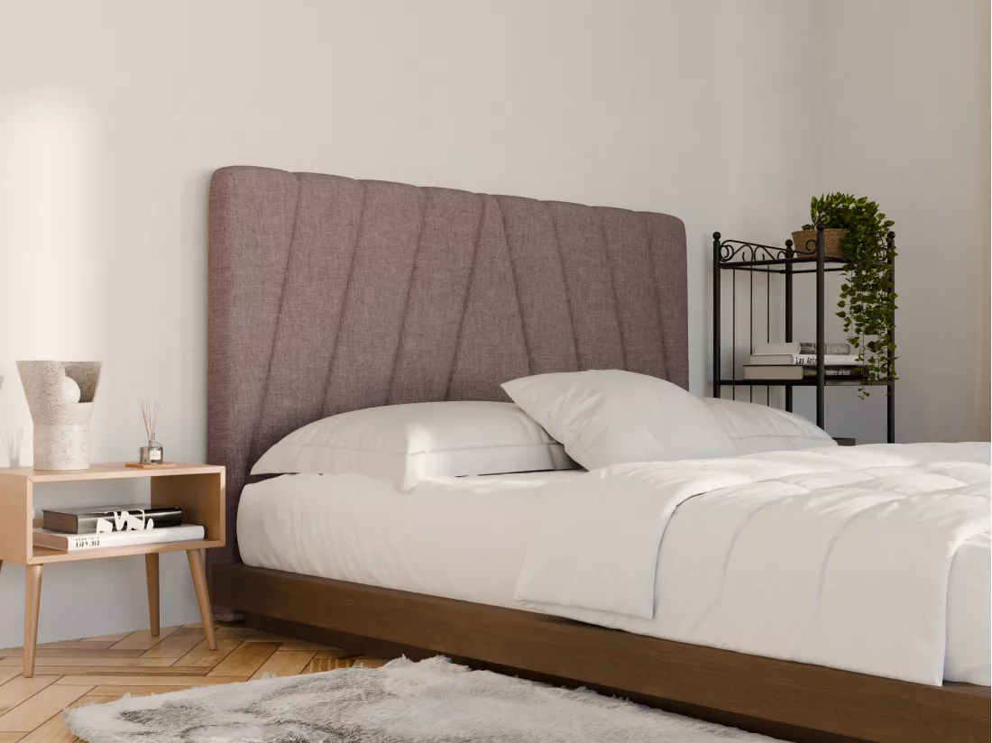 Tête de lit 170 cm - Tissu - Violet clair - LIDAMA de Pascal Morabito