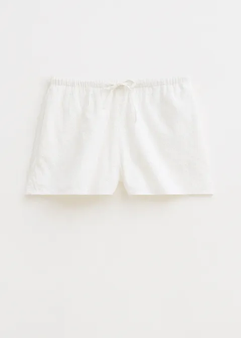 Broderie short wit (WIT)