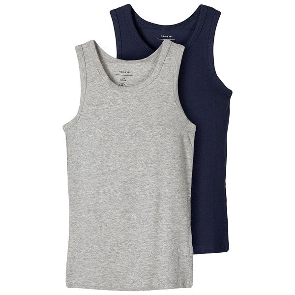 Grey Melange 2-Pak Tank Top Noos - Name it