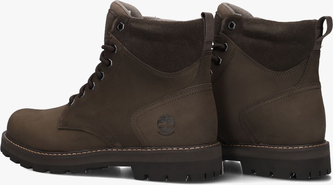 bruine timberland veterboots britton road mid lace up