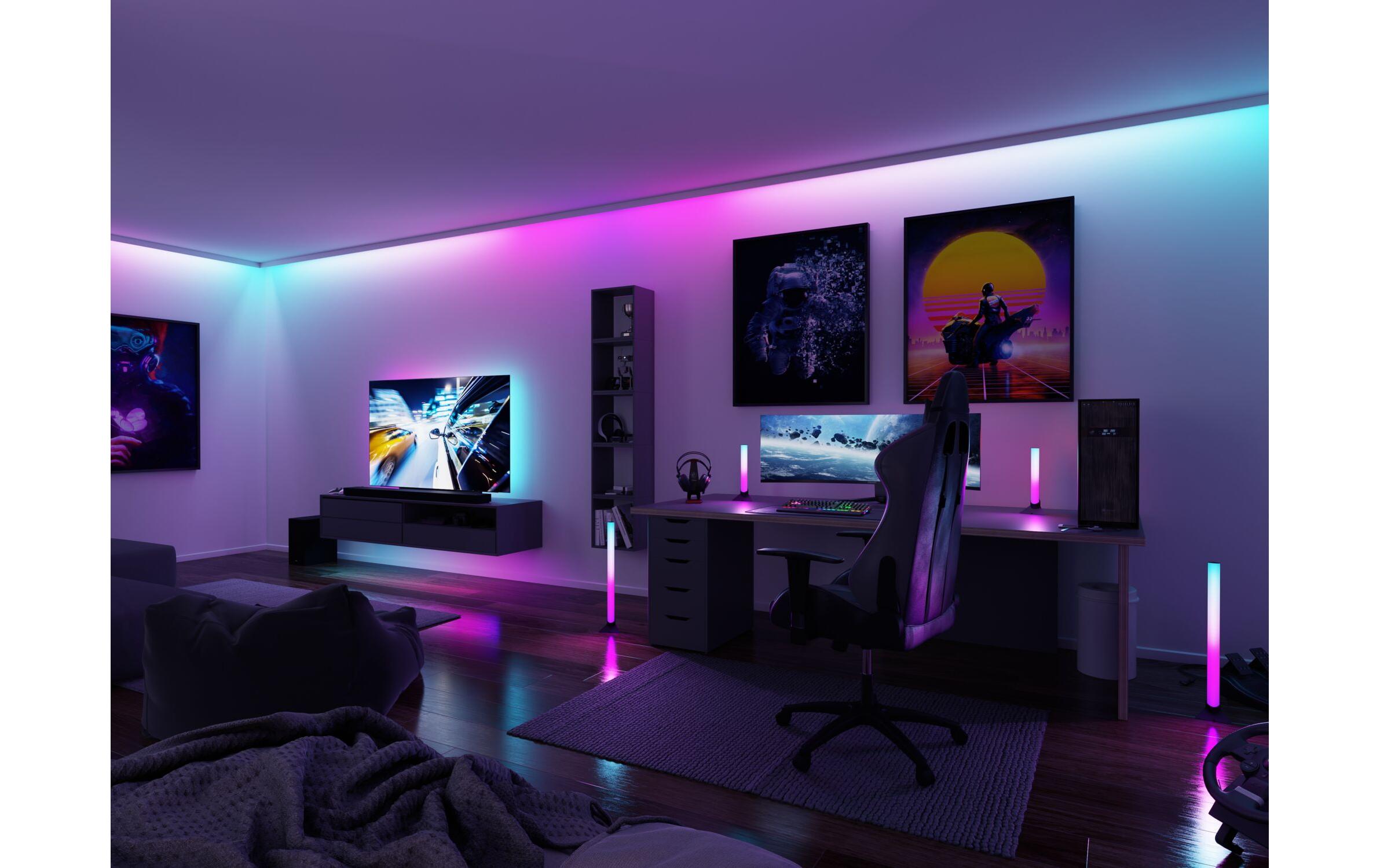 EntertainLED Lightbar Dynamic RGB, 60 cm, Schwarz, 2er SetLED-Lichtleiste