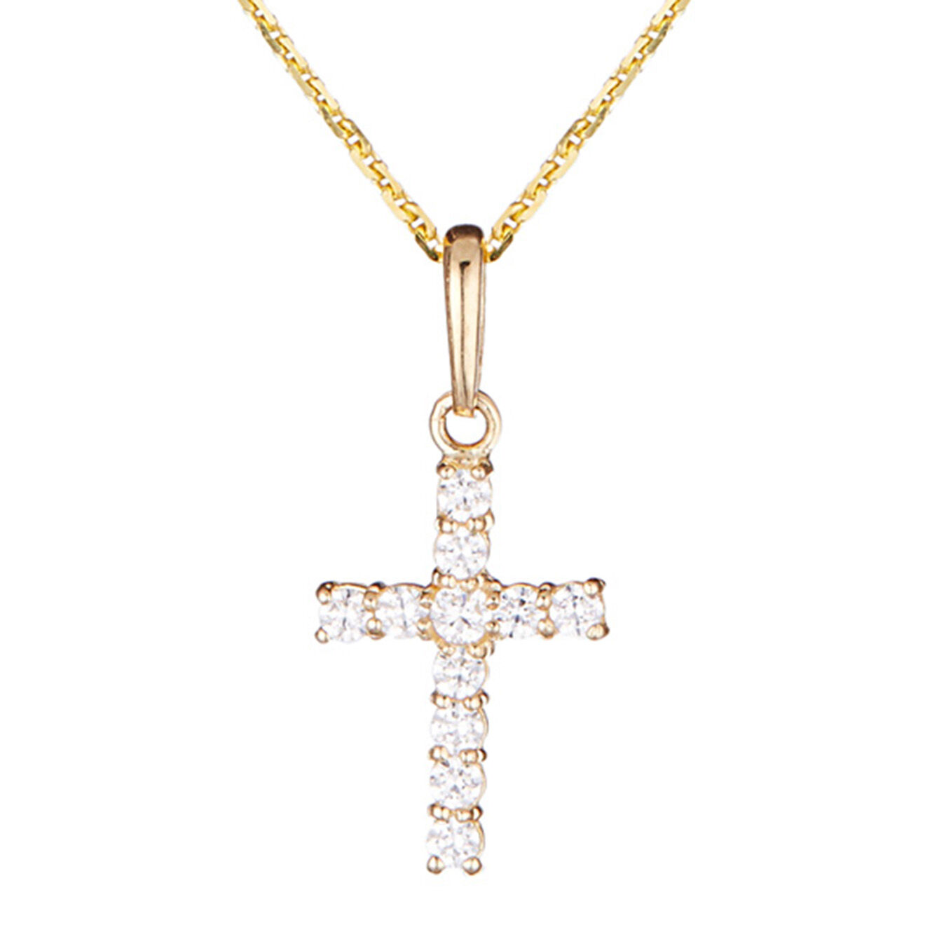 Instant d'Or Pendentif Croix Vérité or jaune